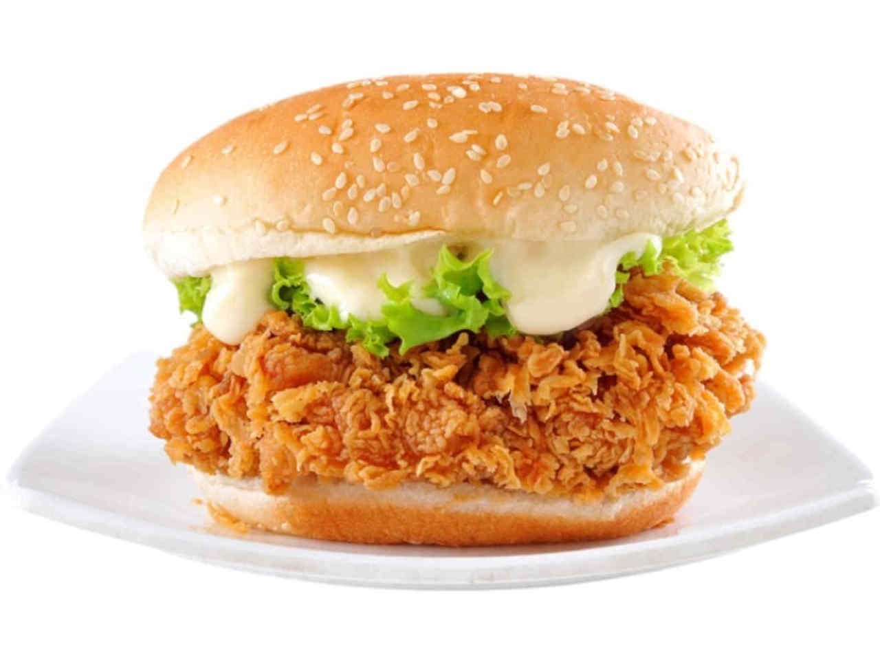 Fire Bird Burger With Chips