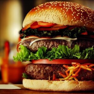 Peri Peri Double Breast Burger